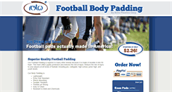 Desktop Screenshot of footballbodypadding.com